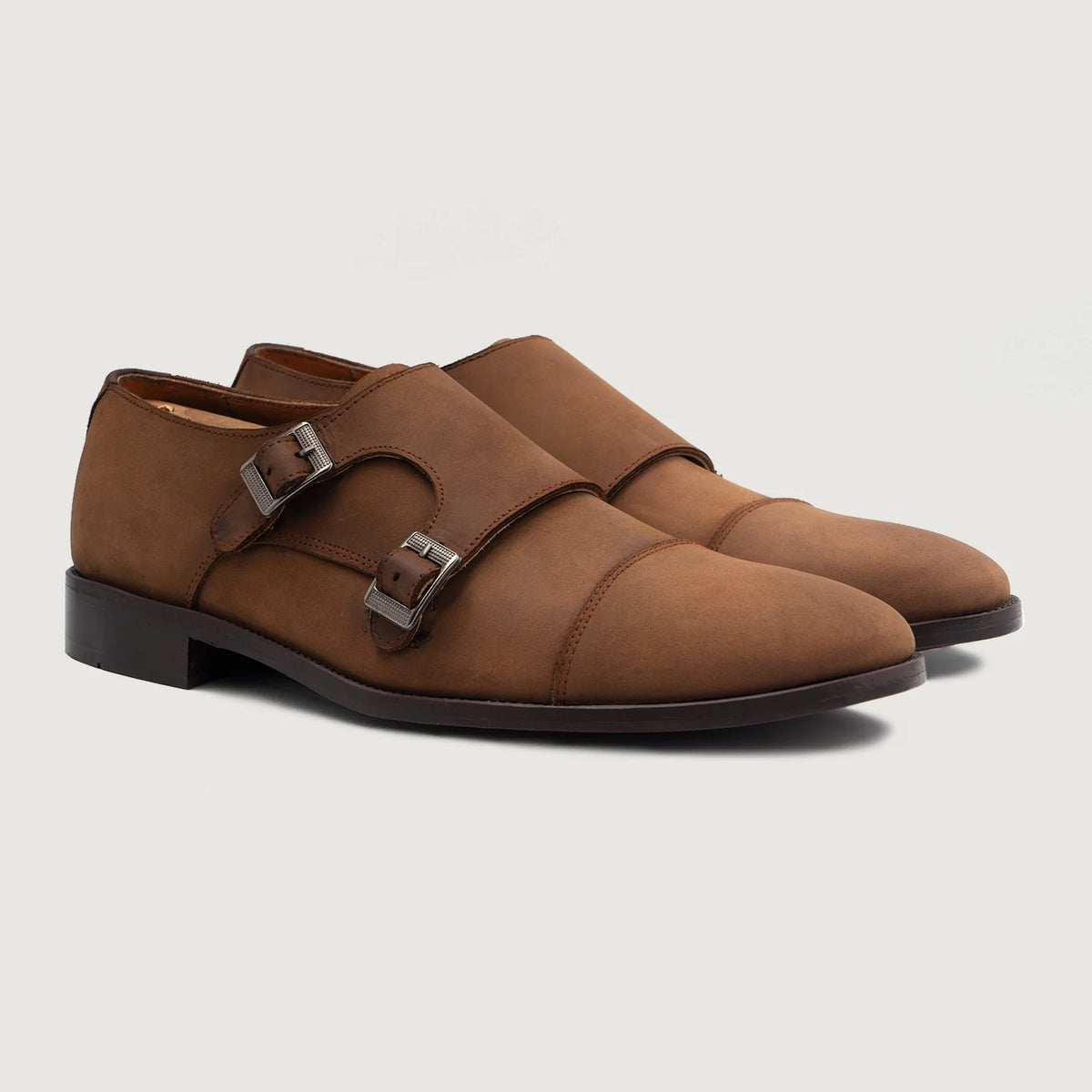 Boston Këpucë lëkure Oil Pull-up Kafe Këpucë lëkure For Men in Brown Full-Grain Leather - Pamje anësore | Bli online