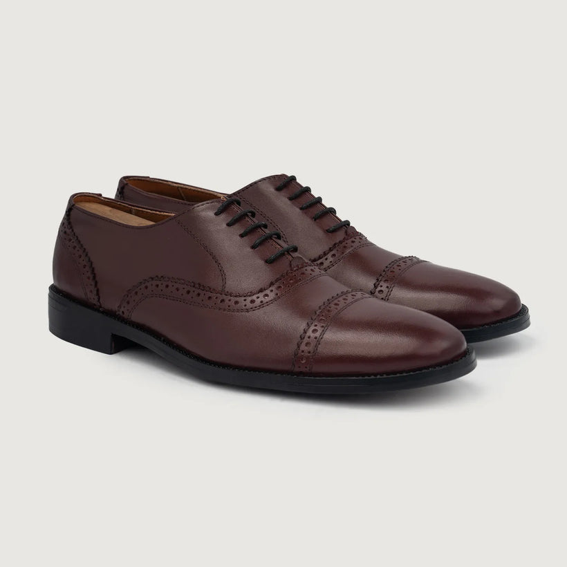 Greyson Brogues Oxford Vishnje Këpucë lëkure për Meshkuj