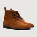 Knight Derby Kafe Suede Çizme lëkure për Meshkuj