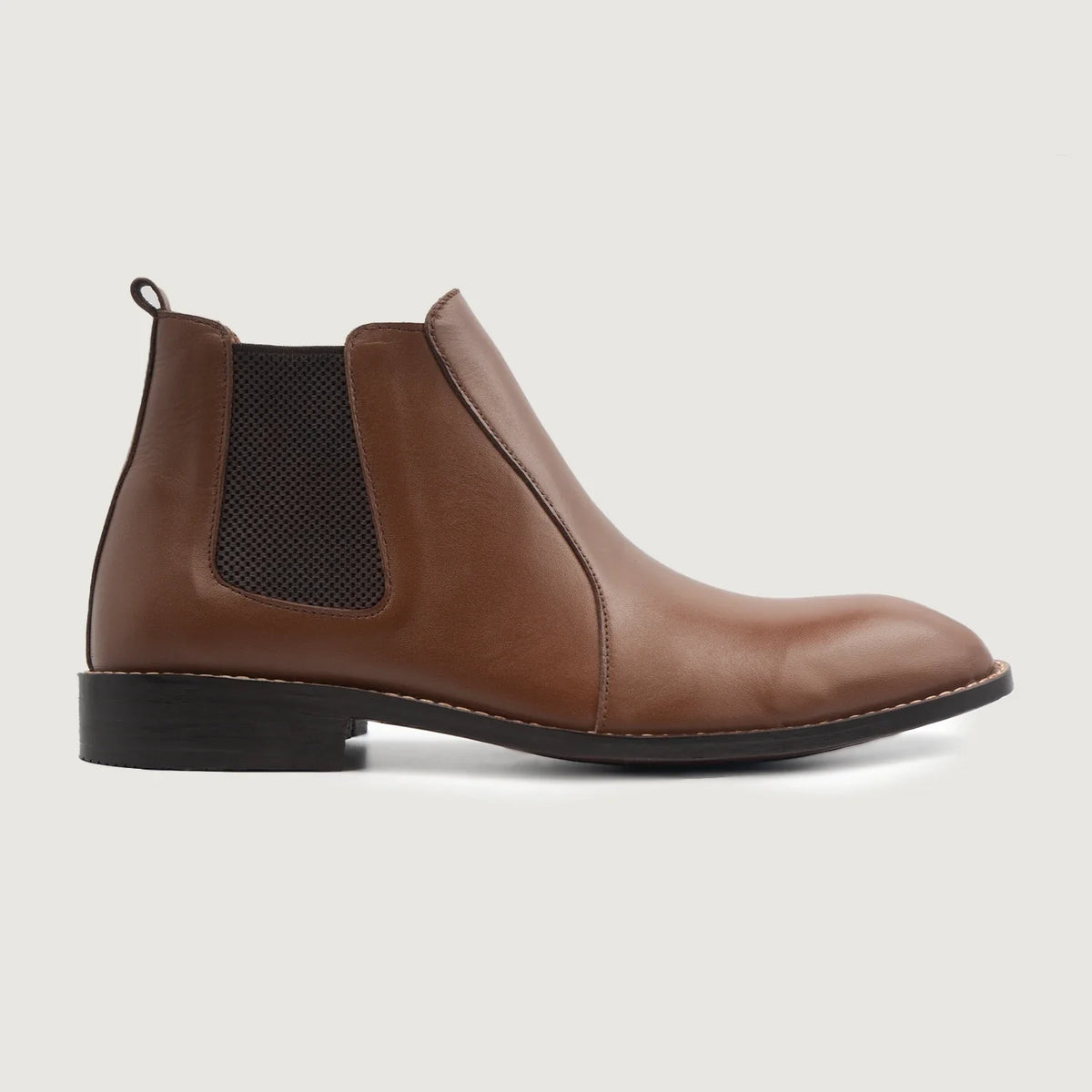 Brown Full-Grain leather Boots - Strukturë e qepur Goodyear welt dhe maja e këpucës