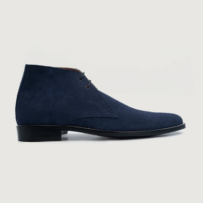 Corry Chukka Midnight Blue Suede Leather Boots për meshkuj