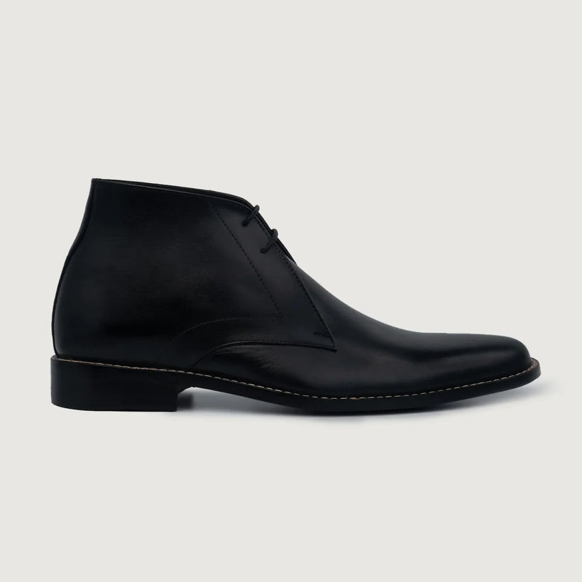 Corry Chukka E zezë Leather Boots për meshkuj