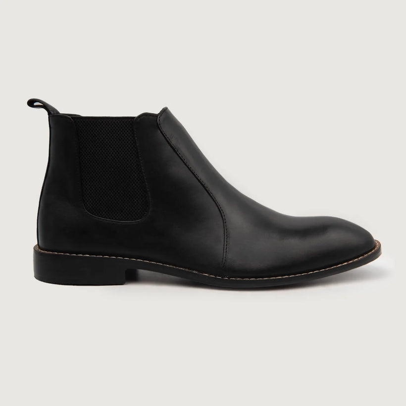 Clarkson Chelsea E zezë Leather Boots për meshkuj
