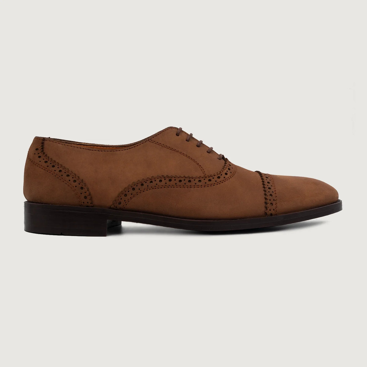 Brown Full-Grain leather Shoes - Strukturë e qepur Goodyear welt dhe maja e këpucës