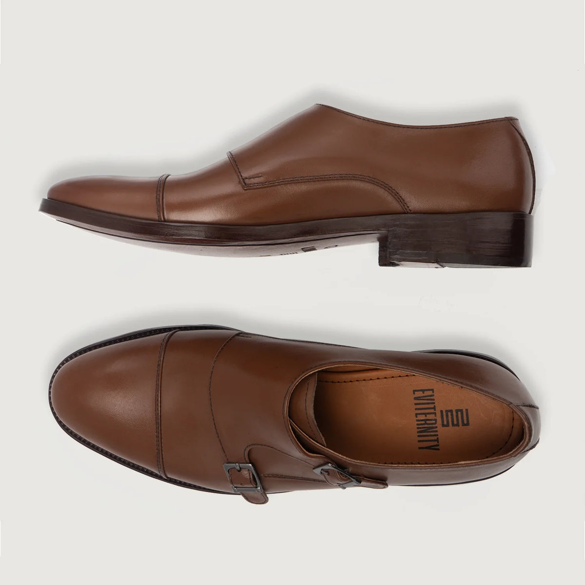 High-Traction Rubber Outsole & Lug Tread Pattern on Boston Këpucë lëkure Kafe Këpucë lëkure For Men