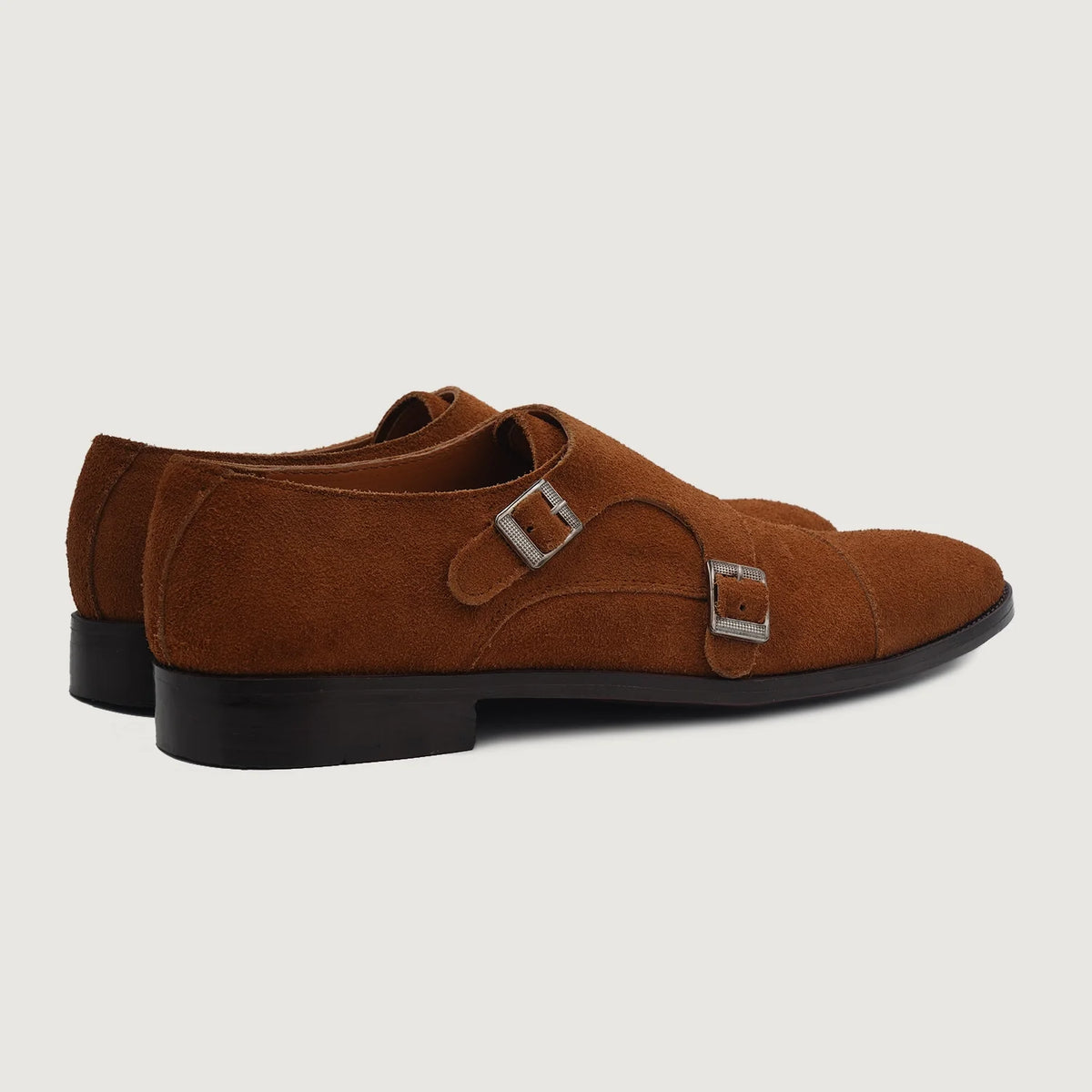 Boston Këpucë lëkure Kafe Suede Këpucë lëkure For Men - Pjesë e pasme e thembrës e përforcuar dhe qepje dyshe precize