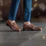 Styled On-Foot Perspective Demonstrating Ankle Fit & Silhouette on Model