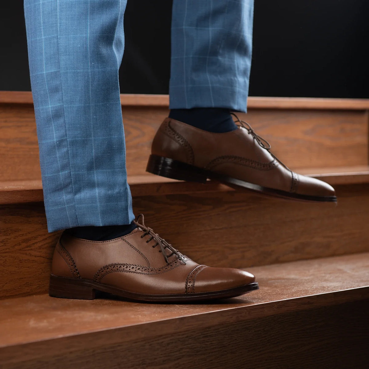 Orlaven Greyson Brogues Oxford Kafe Këpucë lëkure për Meshkuj footwear image 9