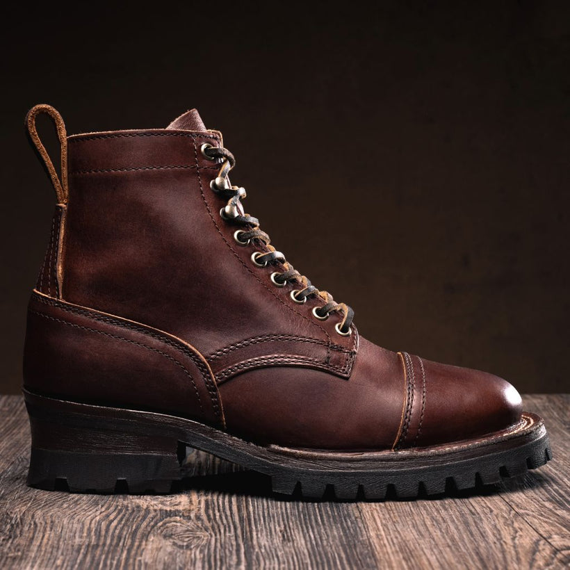 Challenger Whiskey Leather Boots për meshkuj