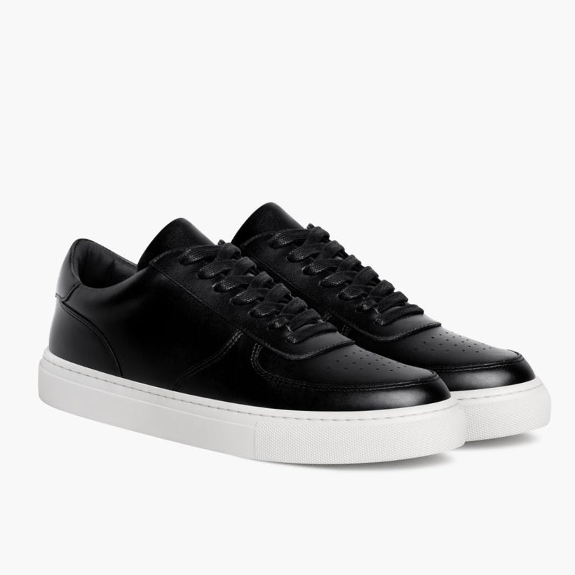 Court E zezë Leather Sneakers për meshkuj