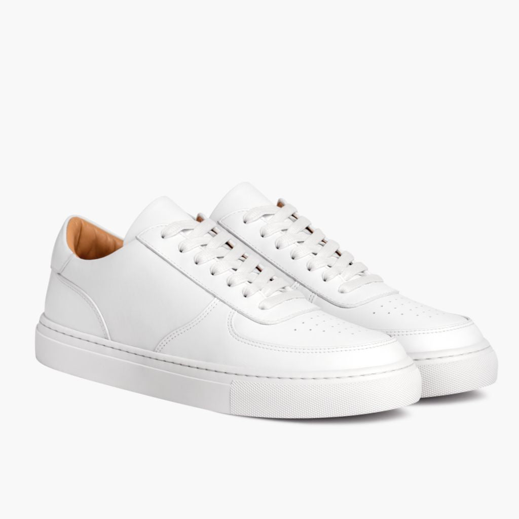 Court Toffee x Off-White Leather Sneakers in White Full-Grain Leather - Pamje anësore | Bli online