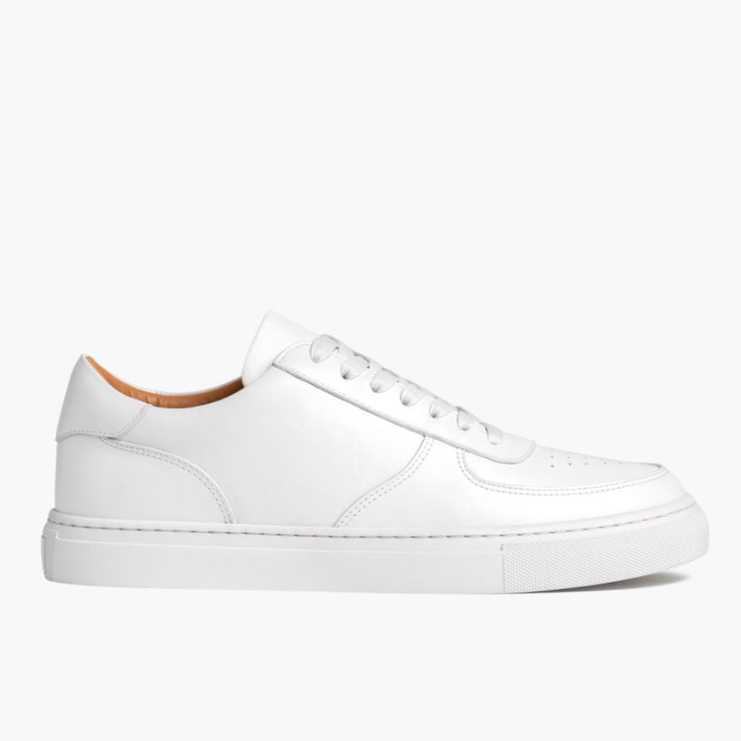 Court White Leather Sneakers për meshkuj