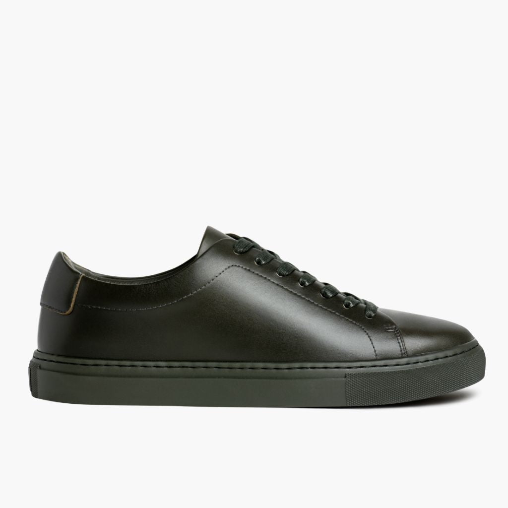 Classic Full-Grain leather Sneakers - Strukturë e qepur Goodyear welt dhe maja e këpucës