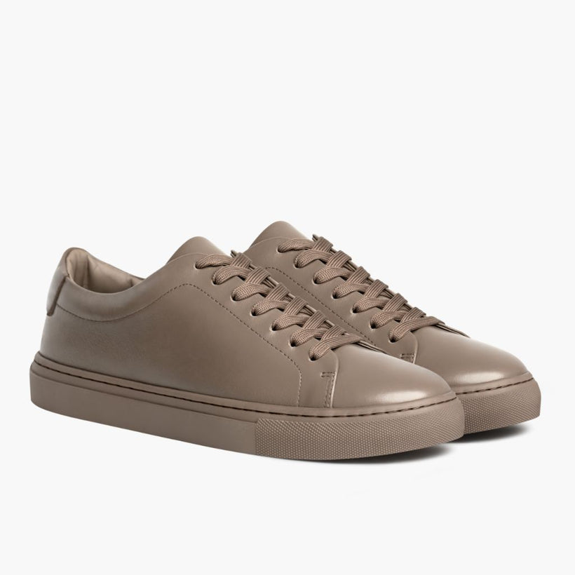 Encore Taupe Leather Sneakers për meshkuj