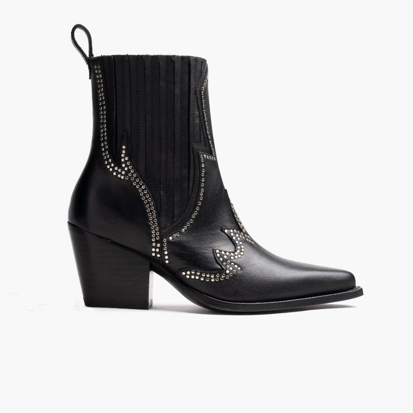 Icon E zezë Leather Boots për femra