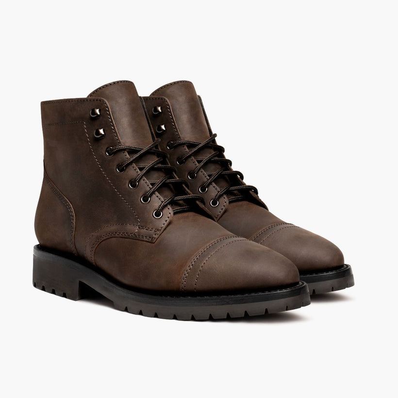 Captain StormKing® Tobacco Leather Boots për meshkuj