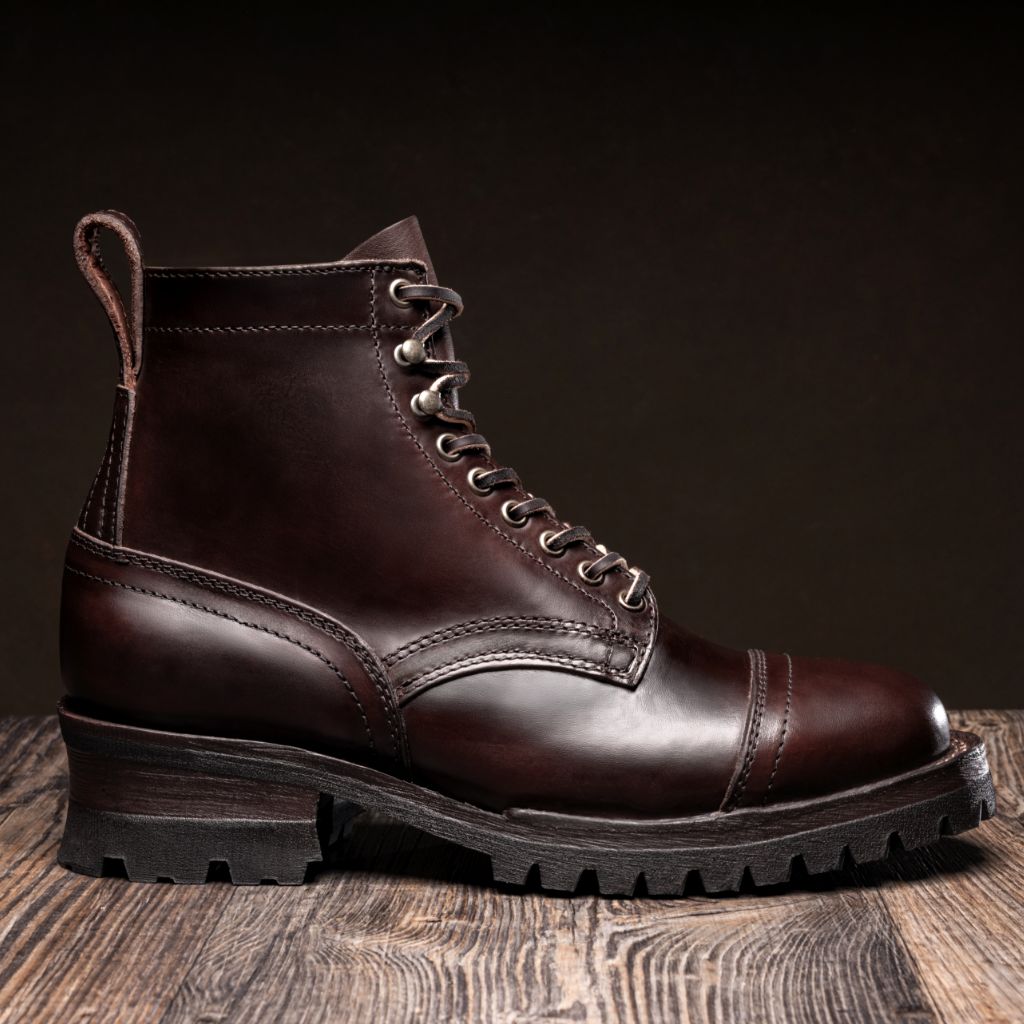 Brown Full-Grain leather Boots - Strukturë e qepur Goodyear welt dhe maja e këpucës