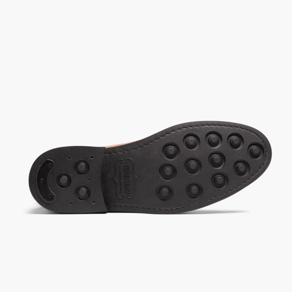 High-Traction Rubber Outsole & Lug Tread Pattern on Duke Brandy Çizme lëkure për Meshkuj