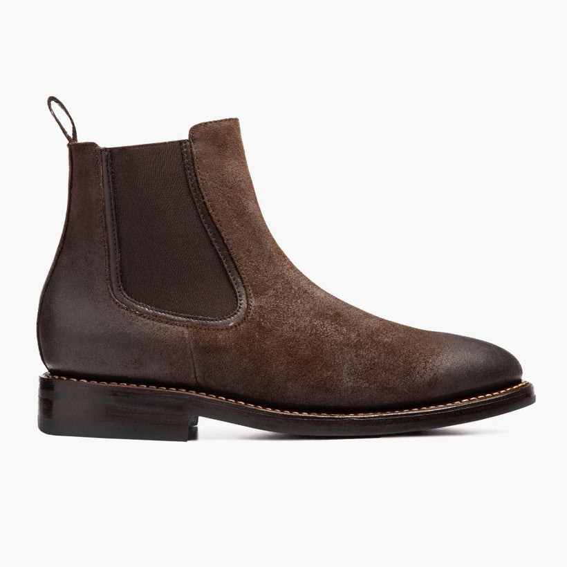 Duke Chocolate Suede Leather Boots për meshkuj