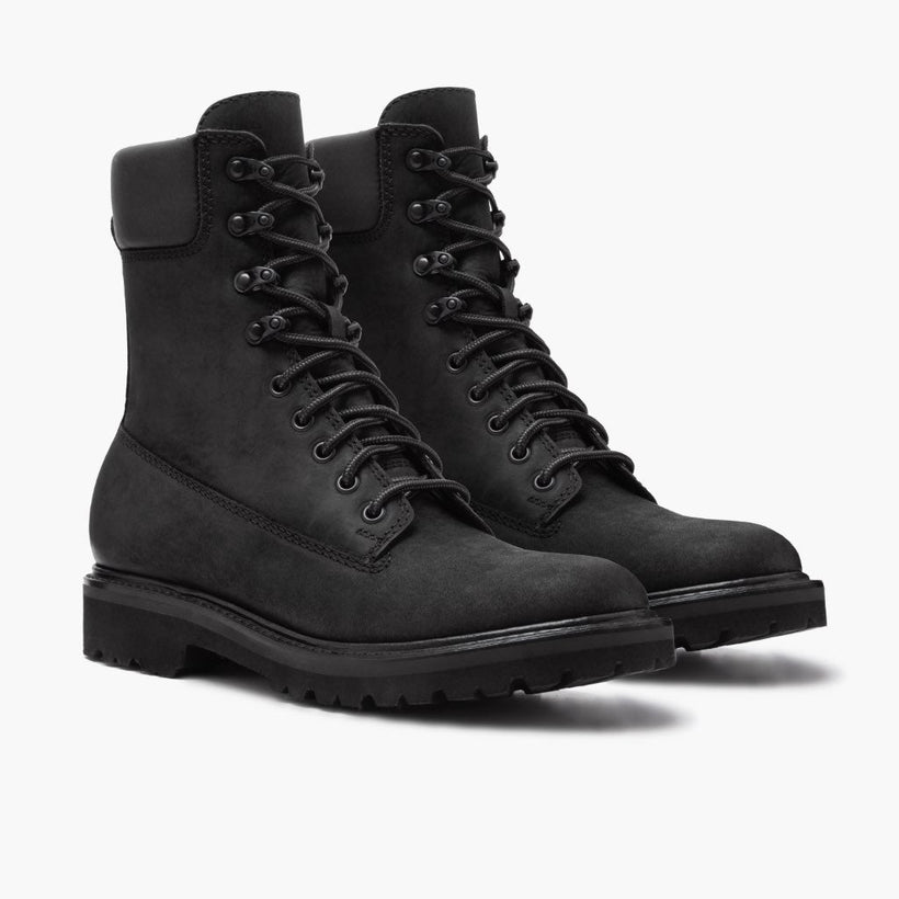 Explorer E zezë Matte Leather Boots për meshkuj