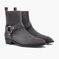 Harness Grey Suede Çizme lëkure për Meshkuj
