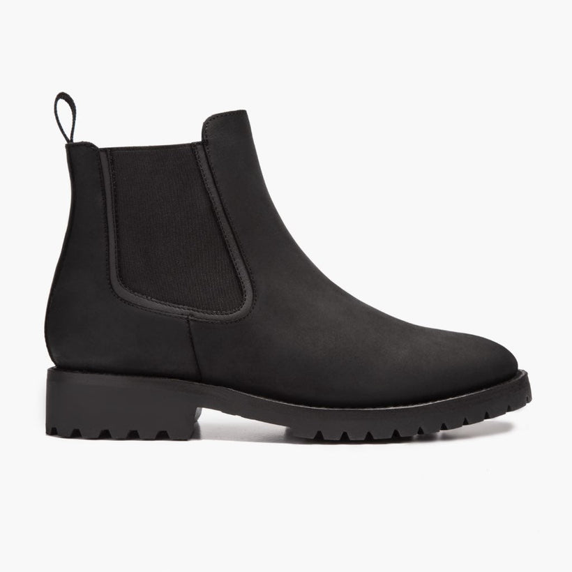 Legend E zezë Matte Leather Boots për meshkuj