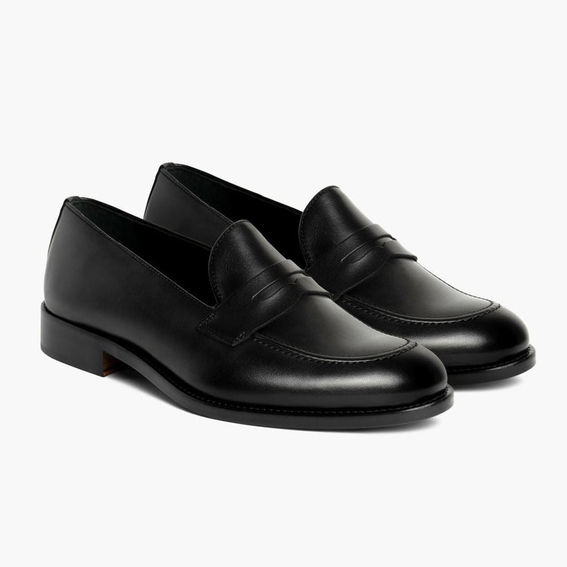 Lincoln E zezë Leather Sneakers për meshkuj