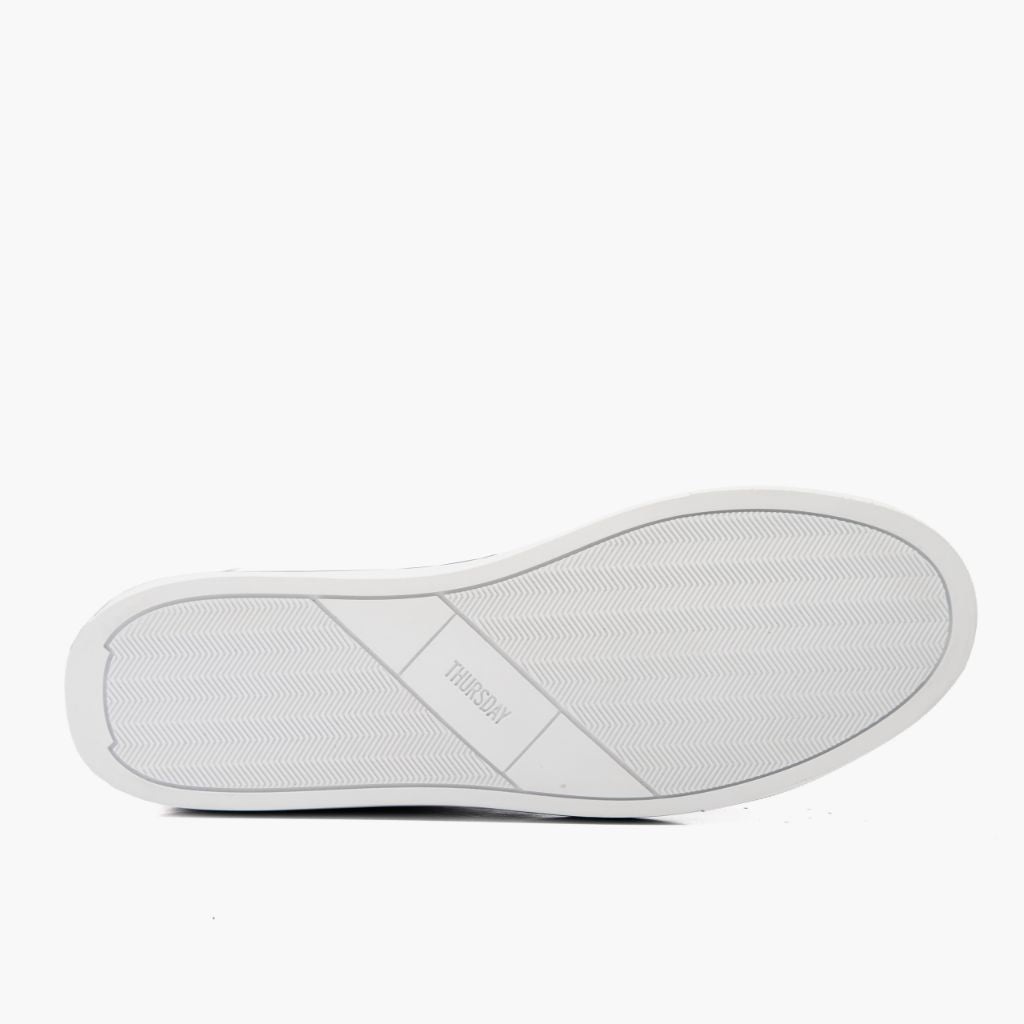 High-Traction Rubber Outsole & Lug Tread Pattern on Premier Low Top E zezë Atlete lëkure për Meshkuj For Men