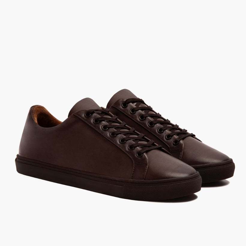 Premier Low Top Old English Leather Sneakers për meshkuj