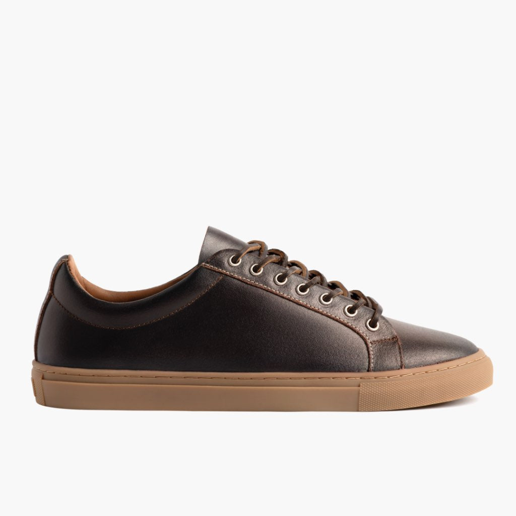 Classic Full-Grain leather Sneakers - Strukturë e qepur Goodyear welt dhe maja e këpucës