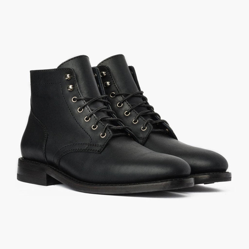 President E zezë Matte Leather Boots për meshkuj