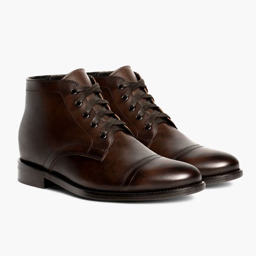 Cadet Rich Mahogany Leather Boots për meshkuj