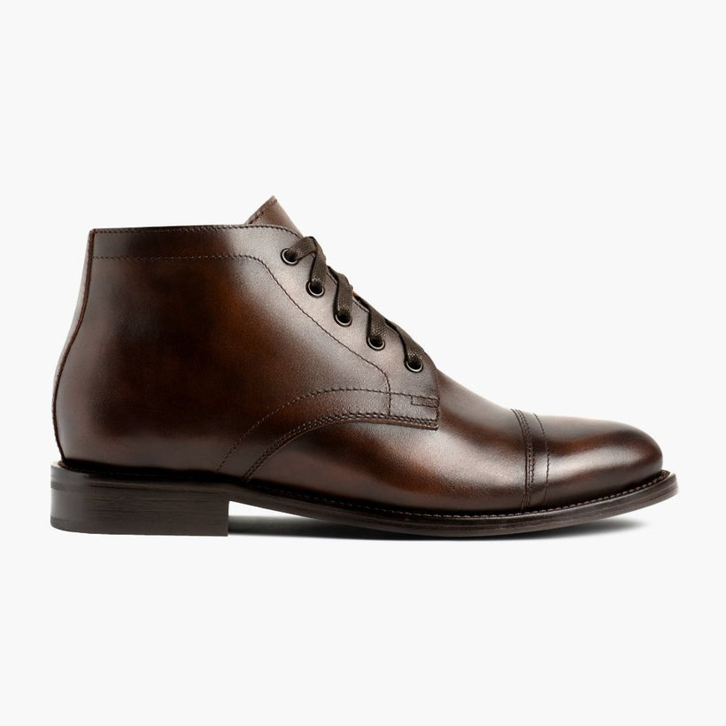 Cadet Rich Mahogany Leather Boots për meshkuj