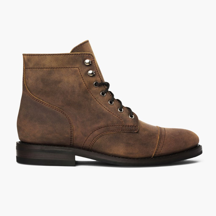 Captain Burnt Copper Leather Boots për meshkuj