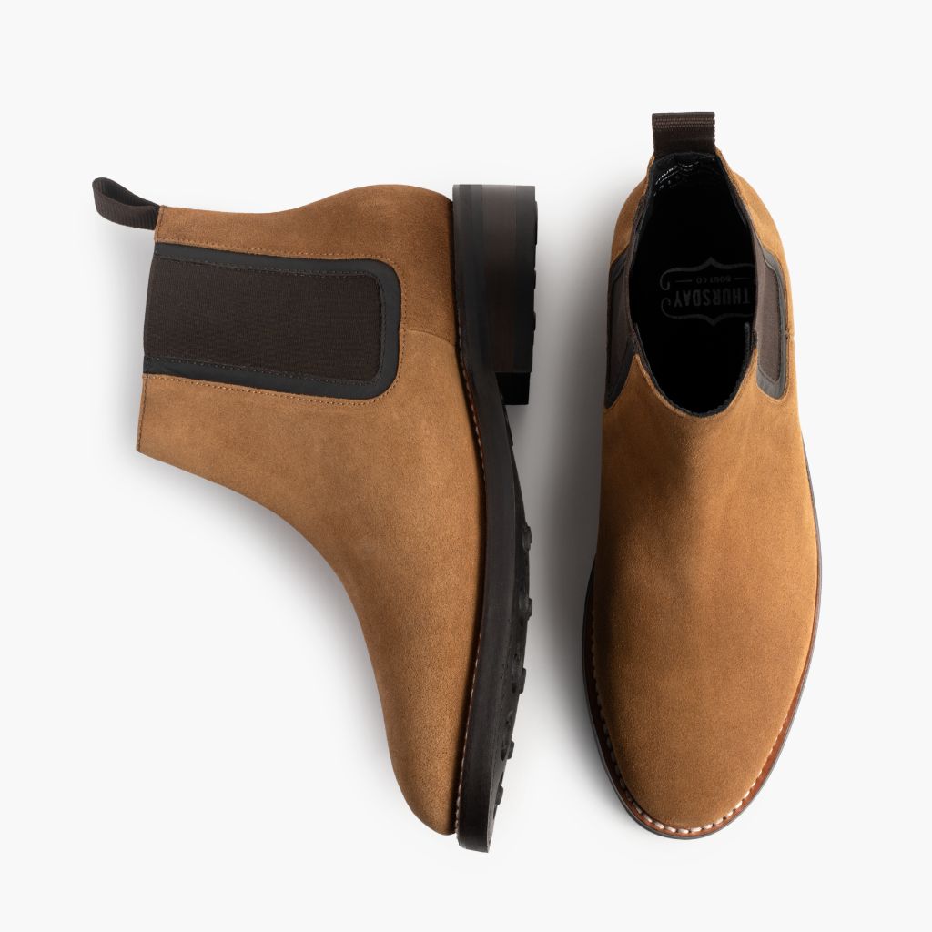 Duke Honey Suede Çizme lëkure për Meshkuj - Pjesë e pasme e thembrës e përforcuar dhe qepje dyshe precize