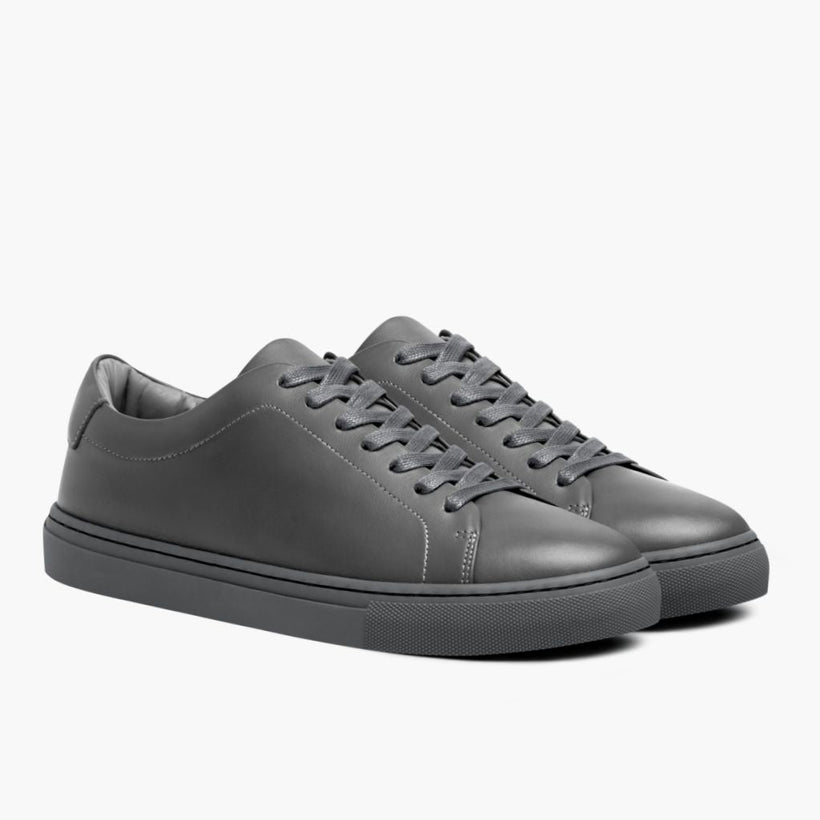 Encore Steel Grey Leather Sneakers për meshkuj