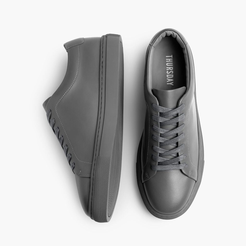 Encore Steel Grey Atlete lëkure për Meshkuj - Pjesë e pasme e thembrës e përforcuar dhe qepje dyshe precize