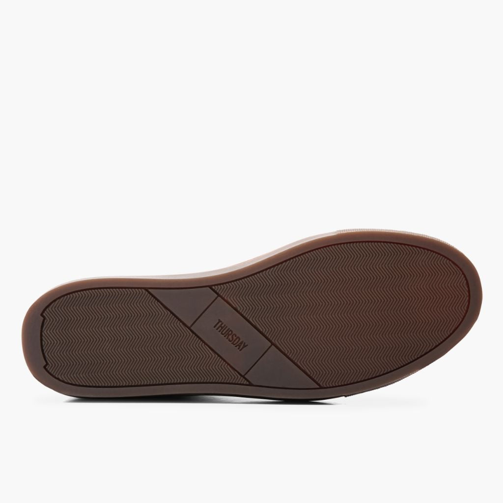 High-Traction Rubber Outsole & Lug Tread Pattern on Premier Low Top Natural Atlete lëkure për Meshkuj For Men