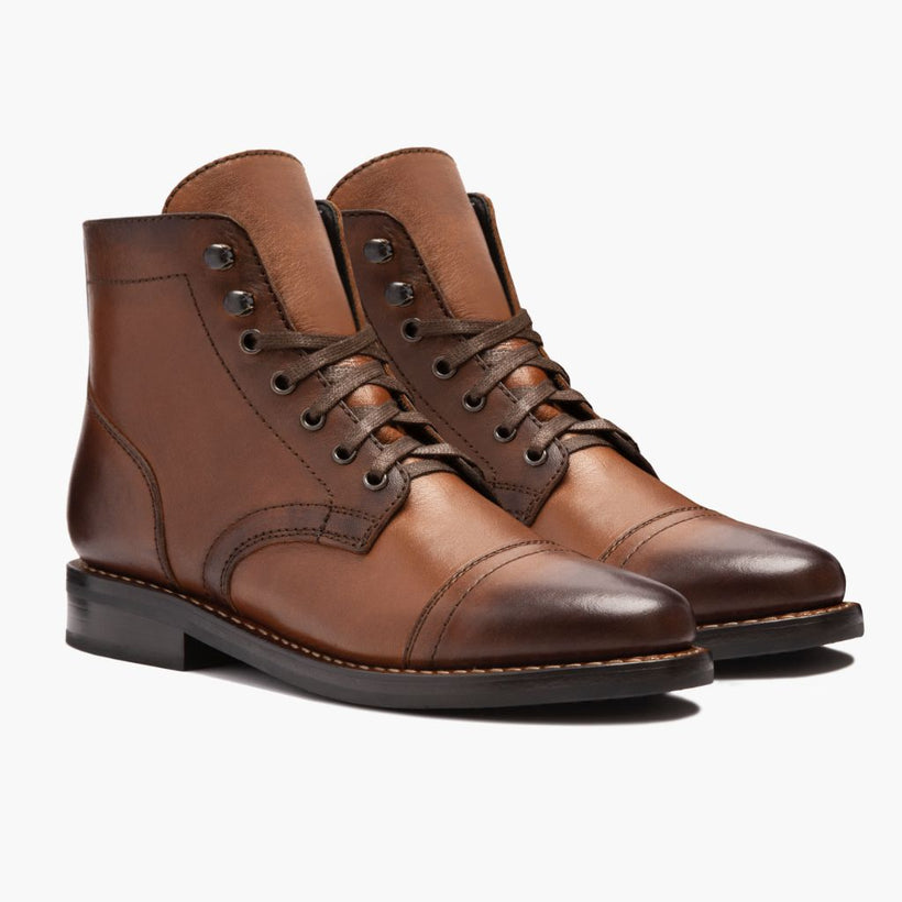 Captain Brandy Leather Boots për femra