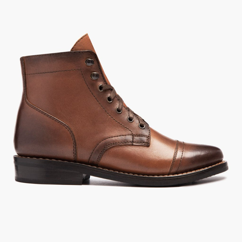 Captain Brandy Leather Boots për femra