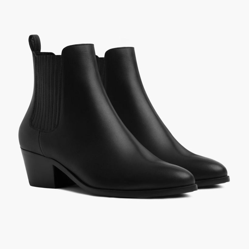 Dreamer Bootie E zezë Leather Boots për femra
