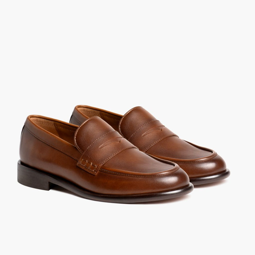Dress Penny Pecan Leather Boots për femra