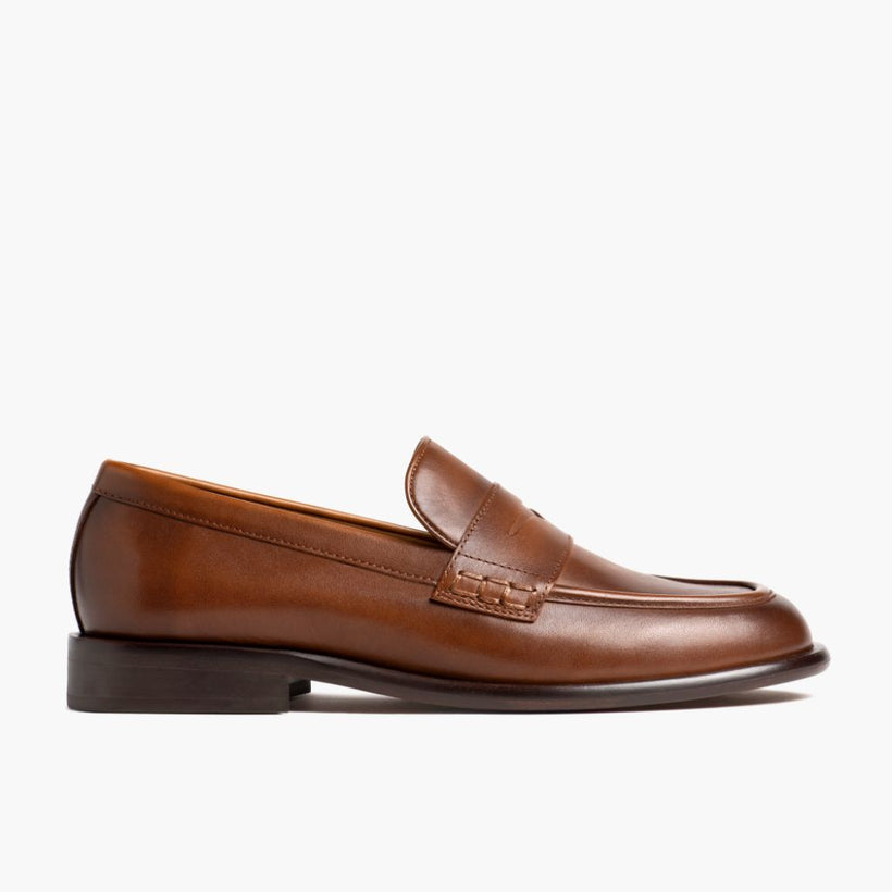Dress Penny Pecan Leather Boots për femra