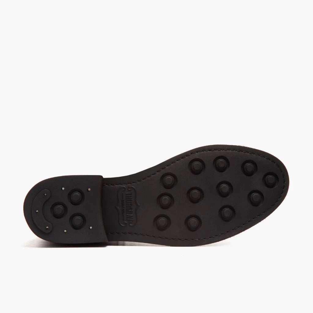 High-Traction Rubber Outsole & Lug Tread Pattern on Duchess E zezë Coffee Çizme lëkure për Femra