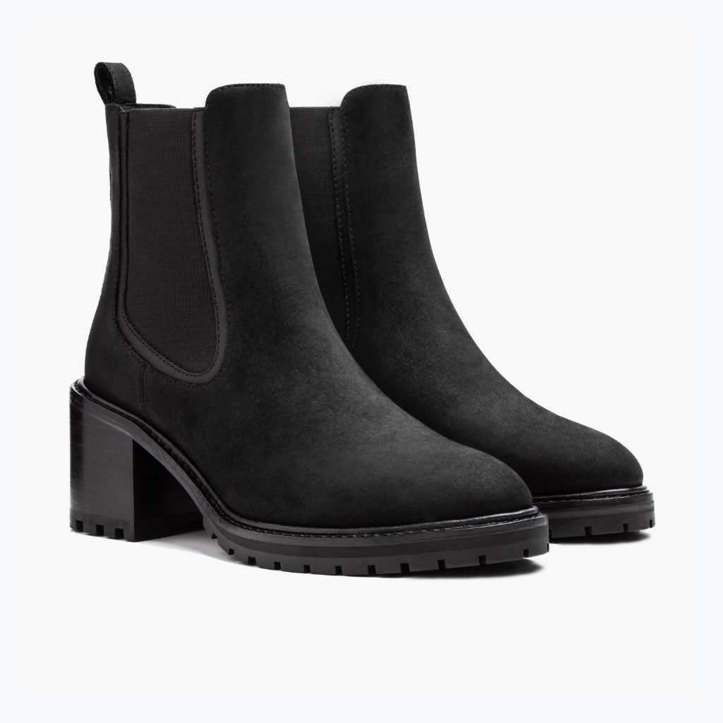 Black Full-Grain leather Boots - Strukturë e qepur Goodyear welt dhe maja e këpucës