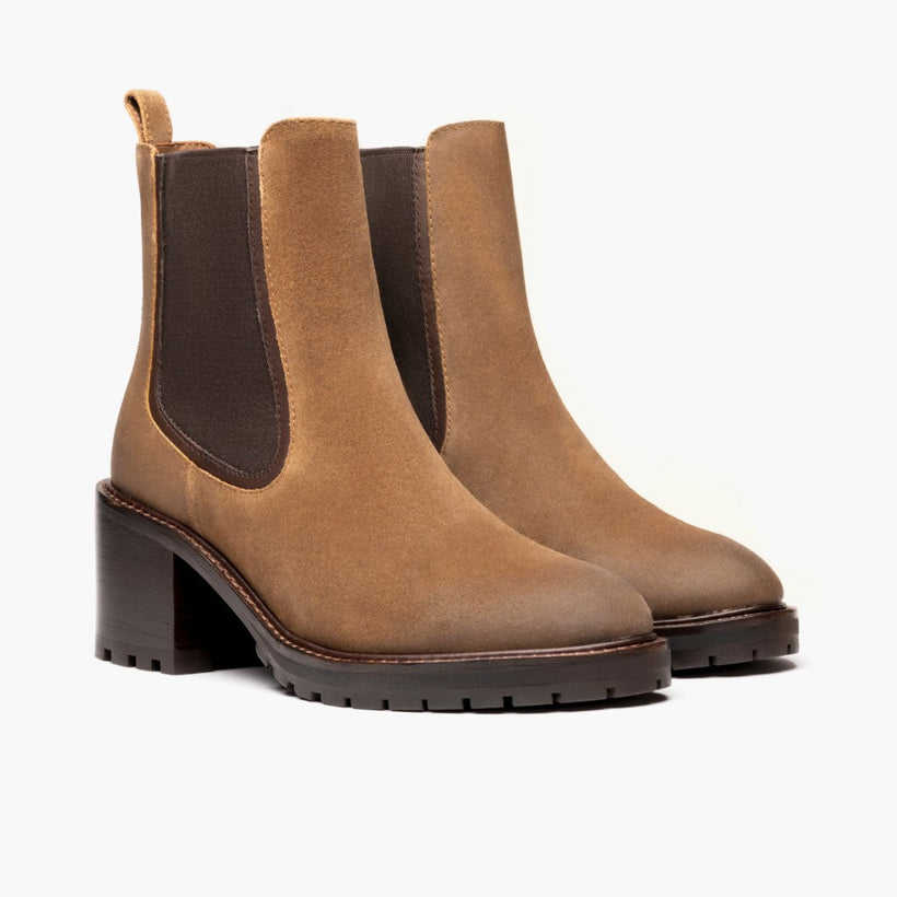 Knockout Safari Leather Boots për femra