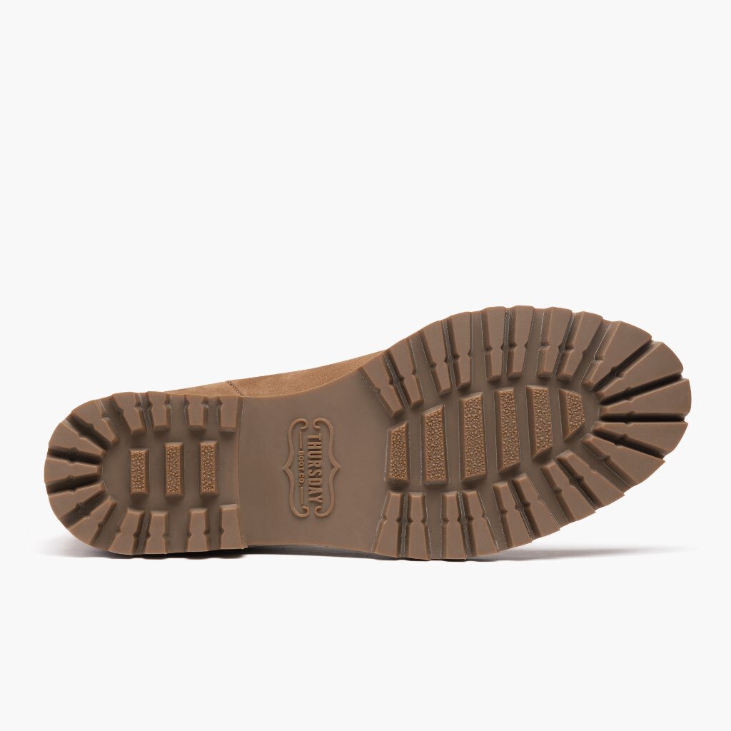High-Traction Rubber Outsole & Lug Tread Pattern on Legend Pebble Çizme lëkure për Femra