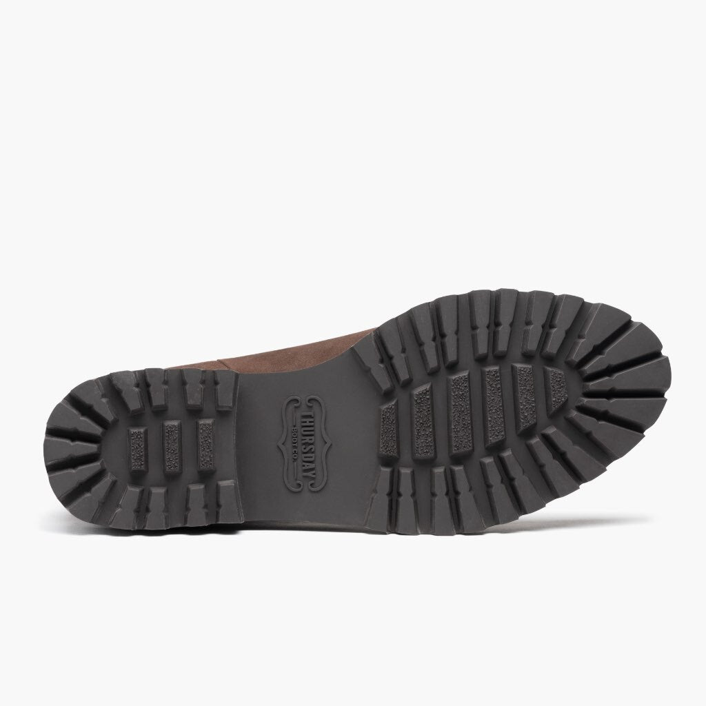 High-Traction Rubber Outsole & Lug Tread Pattern on Legend Truffle Çizme lëkure për Femra