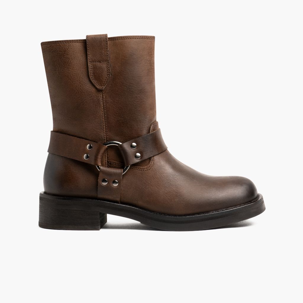Outlaw Light Tobacco Çizme lëkure për Femra in Classic Full-Grain Leather - Pamje anësore | Bli online