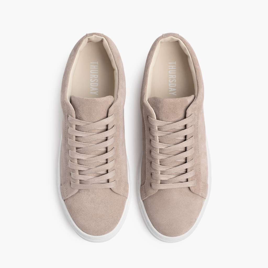 Premier Low Top Latte Atlete lëkure për Femra - Pjesë e pasme e thembrës e përforcuar dhe qepje dyshe precize